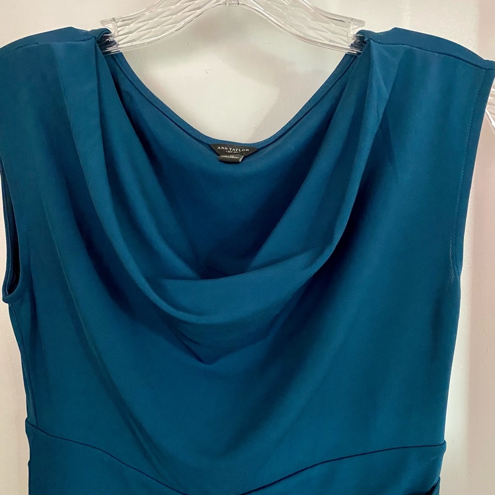Ann Taylor Cowl Neck Sheath Dress Size 0